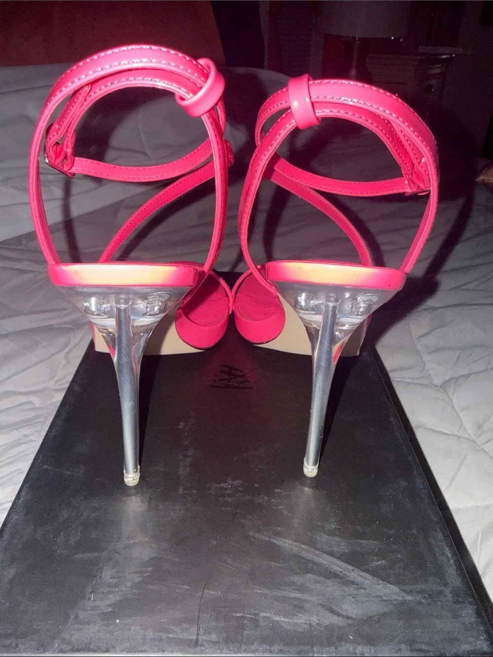Fuchsia Strappy Ankle‑Strap Sandals for Women